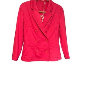 Fiorucci Women's Hot Pink Double-Breasted Blazer